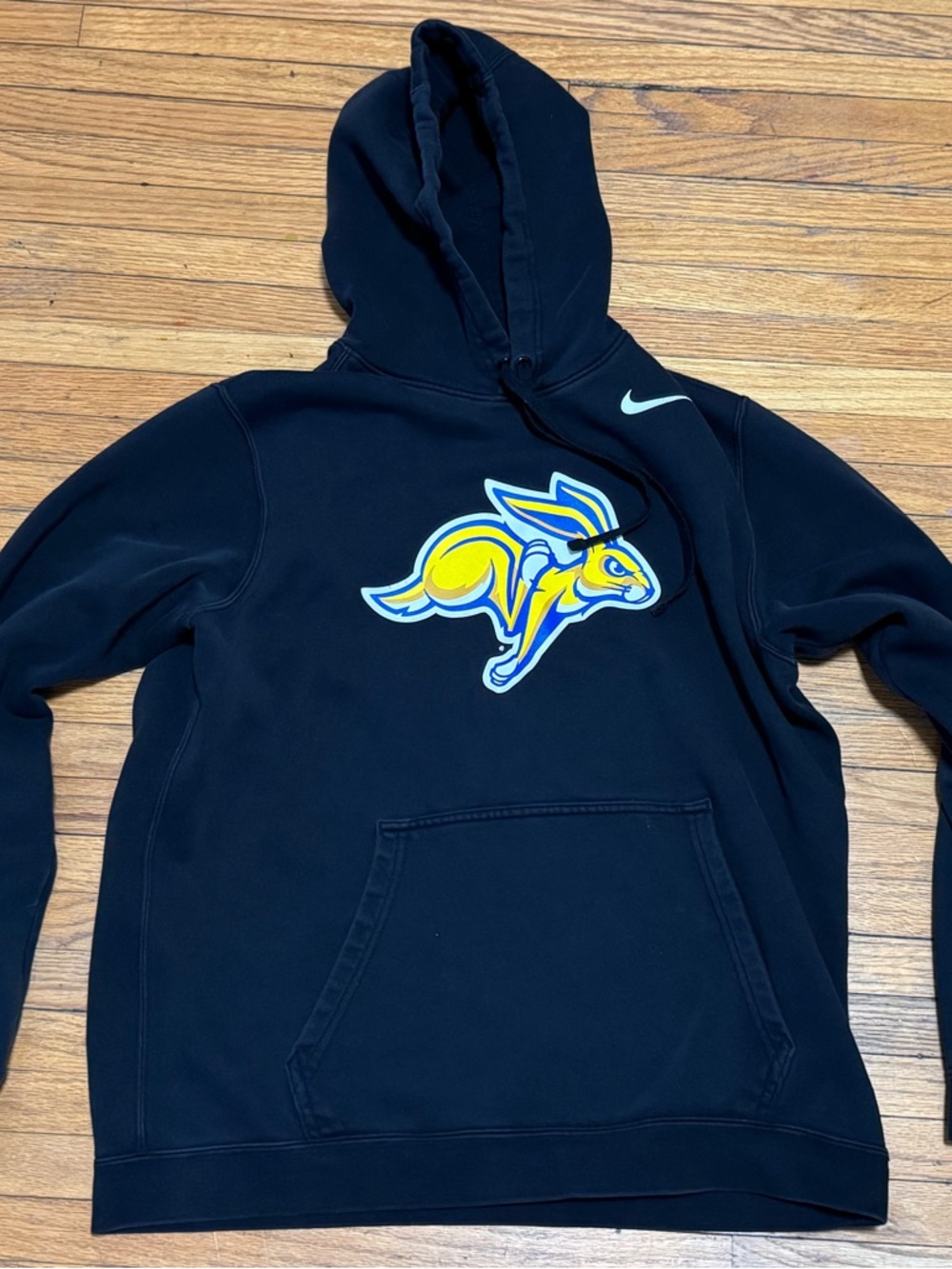 Nike Black Hoodie South Dakota State University White Swoosh Tag Mens medium